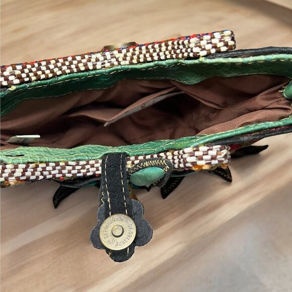 Vintage Mary Frances Beaded Floral Bucket Bag - Picture 7 of 12